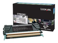 Lexmark - À rendement élevé - noir - original - cartouche de toner LRP - pour Lexmark CS748de 24B5578