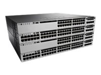 Cisco Catalyst 3850-48PW-S - Commutateur - C3 - Géré - 48 x 10/100/1000 (PoE+) - de bureau, Montable sur rack - PoE+ (435 W) - avec 5 x Cisco Access Point Adder License (LIC-CTIOS-1A) WS-C3850-48PW-S