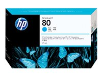 HP 80 - 175 ml - cyan - original - DesignJet - cartouche d'encre - pour DesignJet 1050c, 1050c plus, 1055cm, 1055cm plus C4872A