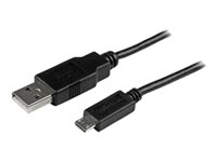 StarTech.com Câble de charge / synchronisation Micro USB longue de 3 m - Cordon USB 2.0 A vers Micro B - M/M - Noir - 0,25 mm² - Câble USB - Micro-USB de type B (M) pour USB (M) - USB 2.0 - 3 m - moulé - noir USBAUB3MBK