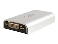 C2G USB 2.0 to DVI Adapter - Adaptateur vidéo externe - USB 2.0 - DVI - gris 81636