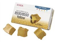 Xerox Phaser 8500/8550 - 3 - jaune - encres solides - pour Phaser 8500DN, 8500N, 8550DP, 8550DT, 8550DX 108R00671