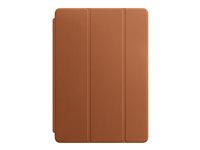 Apple Smart - Protection à rabat pour tablette - cuir - marron selle - 10.5" - pour 10.2-inch iPad (7ème génération, 8ème génération); 10.5-inch iPad Pro MPU92ZM/A