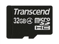 Transcend - Carte mémoire flash (adaptateur microSDHC - SD inclus(e)) - 32 Go - Class 4 - micro SDHC TS32GUSDHC4