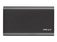 PNY ELITE - SSD - 480 Go - externe (portable) - USB 3.0 - noir PSD1CS1050-480-FFS
