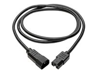 Tripp Lite 10ft Computer Power Cord Cable C14 to C15 Heavy Duty 15A 14AWG 10' - Câble d'alimentation - IEC 60320 C15 pour IEC 60320 C14 - CA 100-250 V - 3 m - noir P018-010