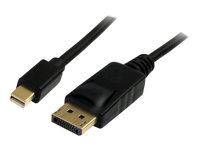 StarTech.com Câble adaptateur Mini DisplayPort vers DisplayPort 1.2 de 3m - Cordon Mini DP à DP avec support HBR2 M/M - DisplayPort 4k - Câble DisplayPort - DisplayPort (M) pour Mini DisplayPort (M) - 3 m - noir MDP2DPMM3M