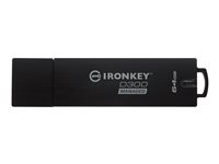 IronKey D300 Managed - Clé USB - chiffré - 64 Go - USB 3.0 - FIPS 140-2 Level 3 IKD300M/64GB