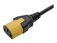 Tripp Lite Plug-Lock Inserts, Detachable C13 Power Cord/C14 Inlet, Yellow, 100 Pack - Clé d'extraction de câble - jaune - Conformité TAA (pack de 100) PLC14YW