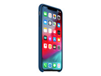 Apple - Coque de protection pour téléphone portable - silicone - bleu horizon - pour iPhone XS Max MTFE2ZM/A