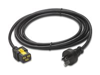 APC - Câble d'alimentation - IEC 60320 C19 pour AS/NZS 3112 (M) - CA 240 V - 15 A - 3 m - noir - Australie - pour P/N: SMT2200I-AR, SMT2200R2I-AR, SMT3000I-AR, SMT3000R2I-AR, SMX3000HVTUS, SRT10RMXLIX806 AP8754