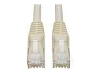 Tripp Lite 15ft Cat6 Gigabit Snagless Molded Patch Cable RJ45 M/M White 15' - Cordon de raccordement - RJ-45 (M) pour RJ-45 (M) - 4.6 m - UTP - CAT 6 - IEEE 802.3ba - moulé, sans crochet, bloqué - blanc N201-015-WH