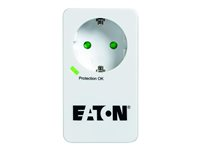 Eaton Protection Box 1 Tel@ DIN - Protection contre les surtensions - CA 220-250 V - 4000 Watt - connecteurs de sortie : 1 - blanc PB1TD