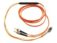 Tripp Lite 10M Fiber Optic Mode Conditioning Patch Cable ST/LC 33' 33ft 10 Meter - Câble de conditionnement multimode - LC multi-mode, mode unique LC (M) pour ST multi-mode (M) - 10 m - jaune, orange N422-10M