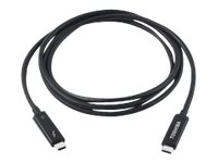 DynaBook - Câble Thunderbolt - 24 pin USB-C (M) pour 24 pin USB-C (M) - USB 3.1 Gen 2 / Thunderbolt 3 - 1.5 m - actif - noir - pour Toshiba Portégé X20, X20W, X30; Toshiba Tecra X40, X50 PA5292U-1TAC