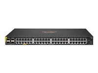 HPE Aruba Networking CX 6100 48G Class4 PoE 4SFP+ 740W Switch - Commutateur - C3 - Géré - 48 x 10/100/1000 (PoE+) + 4 x 1 gigabit/10 gigabit SFP+ (liaison montante) - flux d'air côte à côte - Montable sur rack, fixation murale - PoE+ (740 W) - CTO R9Y04A