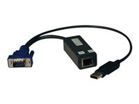 Tripp Lite USB Server Interface Unit 8 Pack KVM Switch HD15 USB RJ45 TAA - Adaptateur clavier/ vidéo / souris / USB - HD-15 (VGA) (M) pour USB, RJ-45 (pack de 8) B078-101-USB-8