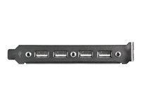 StarTech.com Equerre USB 4 ports - Adaptateur de Slot 4 ports USB 2.0 A Femelle - Panneau USB - USB (F) pour IDC 9 broches (F) USBPLATE4