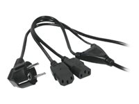 Uniformatic - Câble d'alimentation - power IEC 60320 C13 pour power CEE 7/7 - CA 220 V - 1.8 m - noir 46080