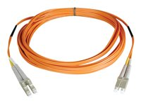 Tripp Lite 1M Duplex Multimode 50/125 Fiber Optic Patch Cable LC/LC 3' 3ft 1 Meter - Cordon de raccordement - LC multi-mode (M) pour LC multi-mode (M) - 1 m - fibre optique - duplex - 50 / 125 microns - orange N520-01M