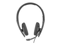 EPOS I SENNHEISER ADAPT SC 160 USB - Micro-casque - sur-oreille - filaire - Suppresseur de bruit actif - USB - noir, blanc - Certifié pour Skype for Business 508315