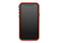 LifeProof Fre - Étui de protection étanche pour téléphone portable - ciel de feu (aqua/rouge orange) - pour Apple iPhone 11 Pro 77-62550