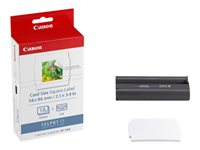 Canon KC-18IS - Kit cassette à ruban d'impression + papier - pour Canon SELPHY CP1000, CP1200, CP1300, CP820, CP900, CP910 7429B001