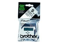 Brother M-K221SBZ - Noir sur blanc - rouleau (0,9 cm x 4 m) 1 cassette(s) bande non plastifiée - pour P-Touch PT-55, PT-65, PT-75, PT-80, PT-85, PT-BB4, PT-M95 MK221SBZ