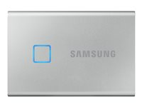 Samsung T7 Touch MU-PC500S - SSD - chiffré - 500 Go - externe (portable) - USB 3.2 Gen 2 (USB-C connecteur) - AES 256 bits - argent MU-PC500S/WW