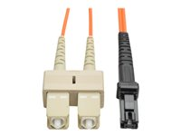 Tripp Lite 1M Duplex Multimode 62.5/125 Fiber Optic Patch Cable MTRJ/SC 3' 3ft 1 Meter - Cordon de raccordement - SC multi-mode (M) pour MT-RJ multi-mode (M) - 0.9 m - fibre optique - 62,5 / 125 microns - orange N310-003