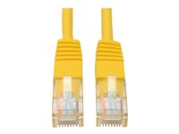 Tripp Lite 15ft Cat5e / Cat5 350MHz Molded Patch Cable RJ45 M/M Yellow 15' - Cordon de raccordement - RJ-45 (M) pour RJ-45 (M) - 4.57 m - UTP - CAT 5e - IEEE 802.3ba - moulé, bloqué - jaune N002-015-YW