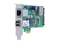 Allied Telesis AT-2911GP/SFP - Adaptateur réseau - PCIe 2.0 profil bas - SFP (mini-GBIC) x 1 + Gigabit Ethernet (PoE+) x 1 AT-2911GP/SFP