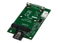 StarTech.com Adaptateur SATA vers SSD mSATA - Carte Convertisseur SATA à Mini SATA avec Montage à Port - SATA 7 Broches vers mSATA - Contrôleur de stockage - mSATA - SATA 6Gb/s - 600 Mo/s SAT32MSATM