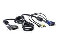 HPE USB Server Console Cable - Câble vidéo / USB - 1.8 m (pack de 2) - pour HPE 600; ProLiant DL370 G6, DL585 G6, ML110 G6, ML110 G7, ML330 G6, ML350 G6; Rack AF613A