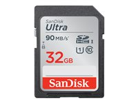 SanDisk Ultra - Carte mémoire flash - 32 Go - UHS Class 1 / Class10 - SDHC UHS-I SDSDUNR-032G-GN6IN