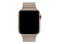 Apple 44mm Leather Loop - Bracelet de montre - grande taille - pierre - pour Watch (42 mm, 44 mm) MTHD2ZM/A