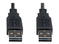 Tripp Lite 3ft USB 2.0 High Speed Reversible Connector Cable Universal M/M 3' - Câble USB - USB (M) pour USB (M) - 91 cm - noir UR020-003