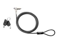 HP Essential Keyed Cable Lock - Câble de sécurité - 1.22 m - pour HP 245 G7, 340 G5; Mobile Thin Client mt45; ProBook 455r G6; ZBook 15 G6, 17 G6 T0Y14AA