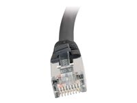 C2G Cat5e Booted Shielded (STP) Network Patch Cable - Cordon de raccordement - RJ-45 (M) pour RJ-45 (M) - 5 m - STP - CAT 5e - Moulé - noir 83854