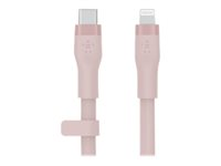 Belkin BOOST CHARGE - Câble Lightning - 24 pin USB-C mâle pour Lightning mâle - 3 m - rose - pour Apple iPad/iPhone/iPod (Lightning) CAA009BT3MPK