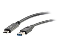 C2G 6ft USB C to USB A Cable - USB 3.2 - 5Gbps - M/M - Câble USB - USB type A (M) pour 24 pin USB-C (M) - USB 3.1 - 30 V - 3 A - 1.83 m - noir 28832