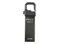 PNY Hook Attaché 3.0 - Clé USB - 32 Go - USB 3.0 FDU32GBHOOK30-EF