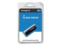 Integral - Clé USB - 16 Go - USB 2.0 - noir INFD16GBBLK.