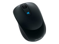 Microsoft Sculpt Mobile Mouse - Souris - droitiers et gauchers - optique - 3 boutons - sans fil - 2.4 GHz - récepteur sans fil USB - noir 43U-00004