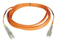 Tripp Lite 4M Duplex Multimode 50/125 Fiber Optic Patch Cable LC/LC 13' 13ft 4 Meter - Cordon de raccordement - LC multi-mode (M) pour LC multi-mode (M) - 4 m - fibre optique - duplex - 50 / 125 microns - orange N520-04M