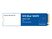 WD Blue SN570 NVMe SSD WDS500G3B0C - SSD - 500 Go - interne - M.2 2280 - PCIe 3.0 x4 (NVMe) WDS500G3B0C