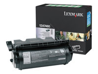 Lexmark - Noir - original - cartouche de toner LCCP, LRP - pour Lexmark T630, T632, T634, T634dtn-32, X630, X632, X634 12A7460