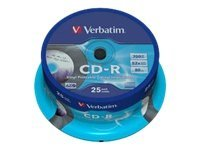 Verbatim Data Vinyl - 25 x CD-R - 700 Mo 52x - spindle 43710