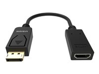 Adaptateur professionnel DisplayPort vers HDMI de qualité installation VISION - GARANTIE À VIE - 4K 60 Hz - DP v1.3 - connecteurs plaqués or - HDMI 2.0 - ne convertit pas le HDMI en DP - connexion à chaud (hot-plug) - DP (M) vers HDMI (F) - diamètre extér TC-DPHDMI/BL