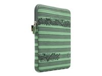 Case Logic - Étui protecteur pour tablette - polyester, coton - vert - 10.1" ENST201GN